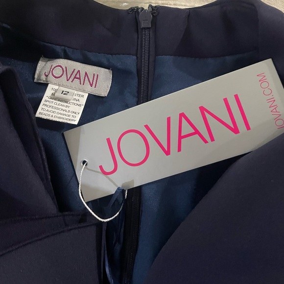 Navy blue evening gown. Size 12. - Picture 3 of 3